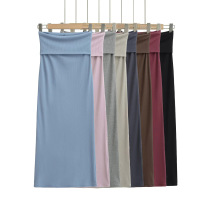 美式辣妹翻边包臀长裙过膝性感一步裙女春秋季高腰显瘦舒适半身裙