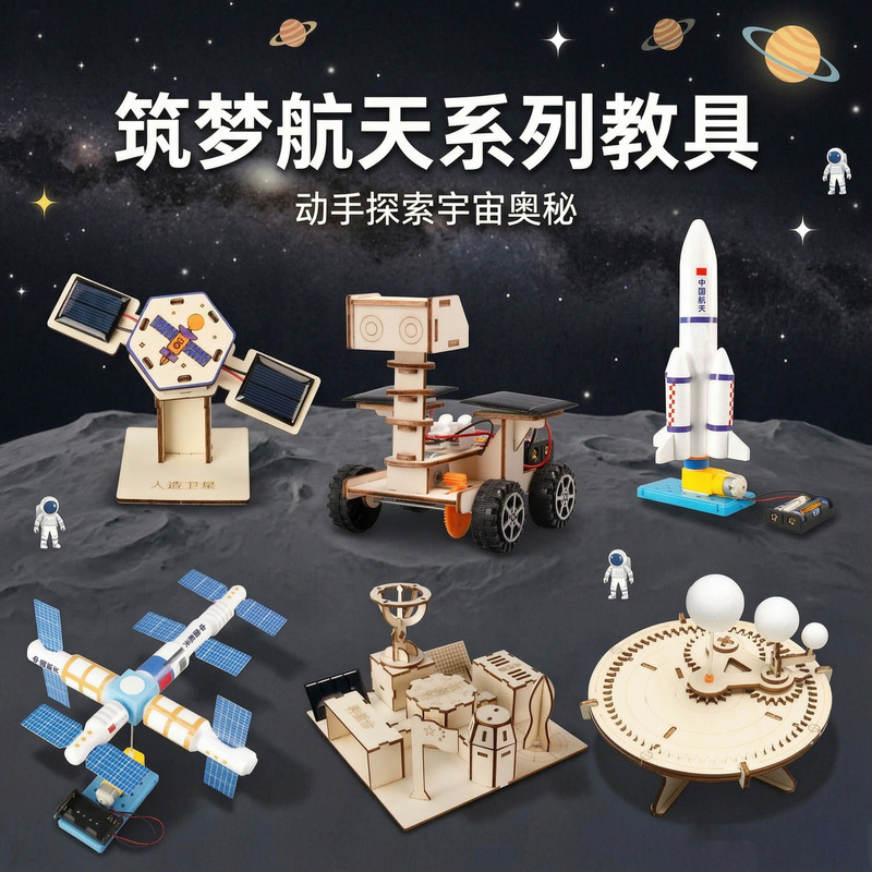 DIY Science and Technology Small Projects: Exploring the Universe and Space Series - Astronomy Children's Handmade Assembly Aviation Model Educational Kit DIY Science and Technology Small Projects: Exploring the Universe and Space Series - Astronomy Children's Handmade Assembly Aviation Model Educational Kit