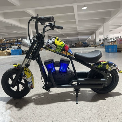 Children's Motorcycle Small Harley Electric Two-Wheeled Mini Harley Mobility Electric Car Classy Battery Car Kidsren's Car (Elektrikli motosikletlər) - color