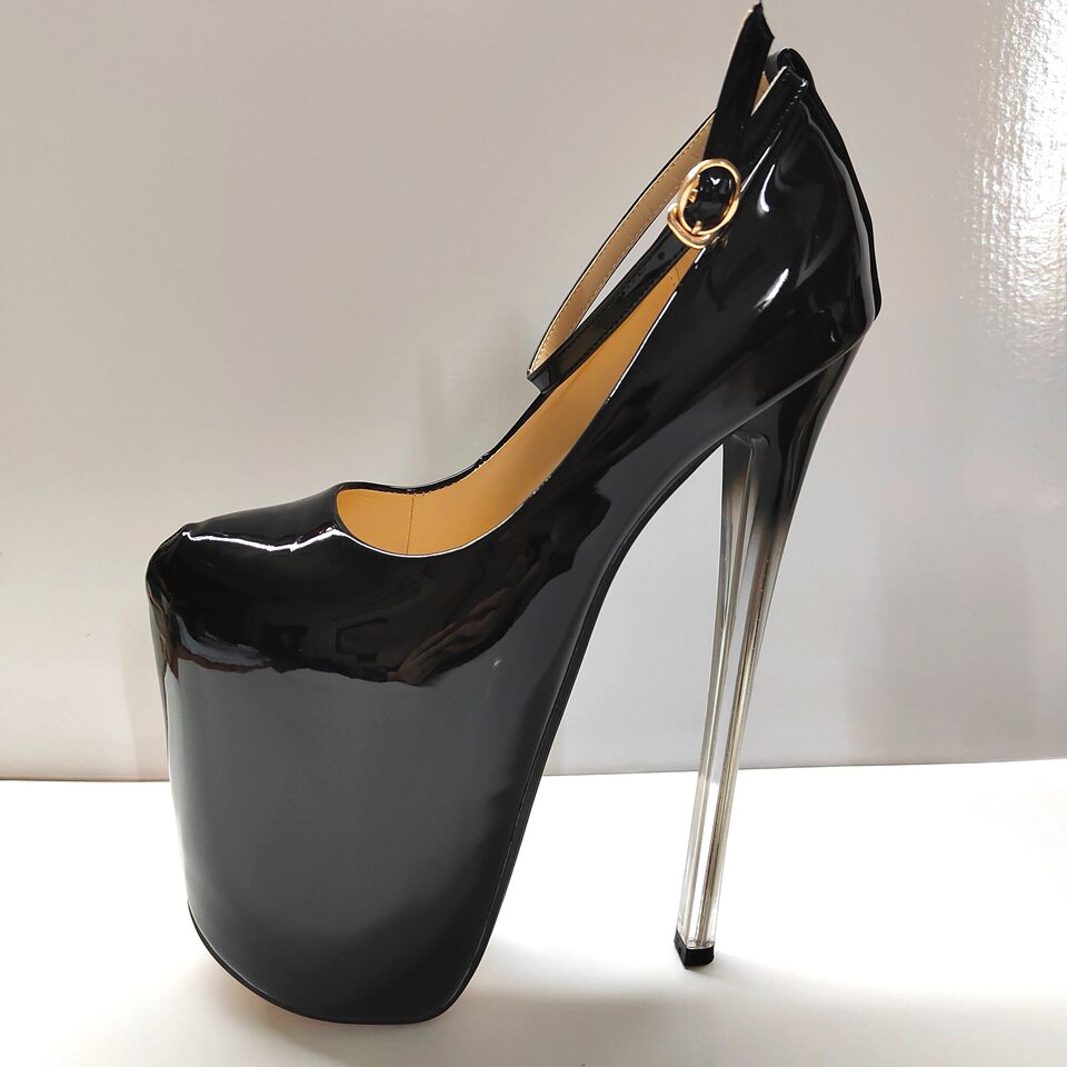 Giày cao gót nữ gót siêu cao 19 cm mũi nhọn cổ điển — Màu Nude (19 cm)