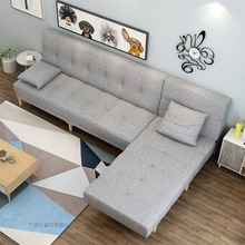 简约布艺沙发小户型客厅两用可折叠沙发床1.2米出租房单双人