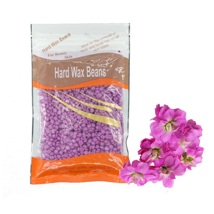 Cera de frijol cera de depilación cera de frijol cera dura nariz pelo cera de abejas sin papel cera sólida terapia frijol 100g cera dura transfronteriza frijol