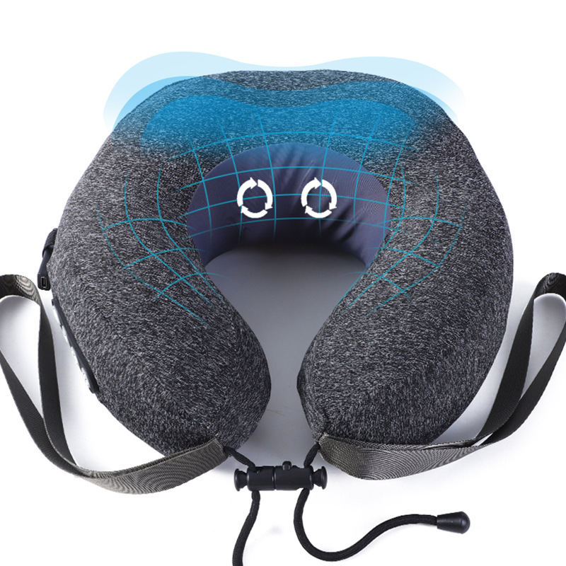 O型枕、もみほぐし、加熱振動、フル機能U型枕マッサージャー、U型枕マッサージ枕、頸椎ネック理学療法機器|undefined