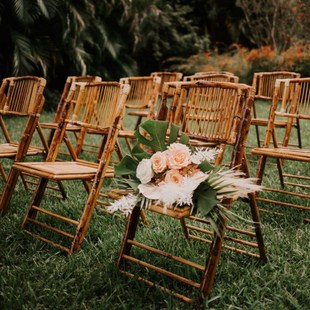 Retro Leisure Bamboo Foldable Dining Chair Stool Outdoor Foldableing Banquet Chair Bamboo Foldableing Beach Chair