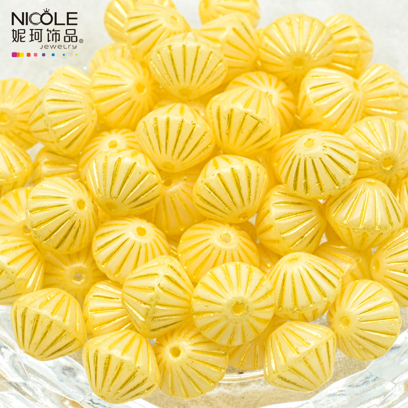 Importado Checo Baos Osha esmaltado linterna cuentas de mano 9mm accesorios de material DIY pulsera alrededor de 100 piezas