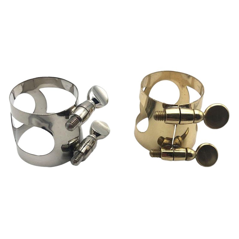 Agudos gota B tono clarinete Tubo negro flauta cabeza clip silbato clip Tarjeta de metal pintura clip de oro niquelado clip