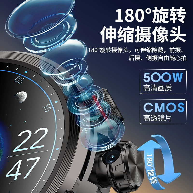Smartwatch for all ages with phone sync, 5G support, full network compatibility, and versatile functions