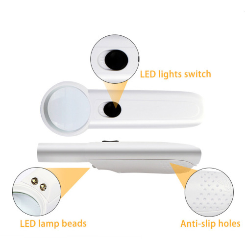 8x Optical Magnifier JM-Z19 Mobile Computer PCB Circuit Board Motherboard Repair Magnifying Tool with LED Light