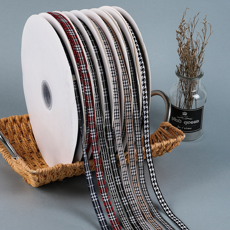 时尚涤纶罗纹印花彩色织带 手工DIY缎带发饰材料螺纹丝带