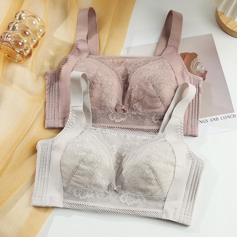 Feiziting Intimates for Women with Big Breasts, Slimming Look, Anti-Sagging Push-Up Bra, Breathable Full-Cup Large Size Tube Top Bra