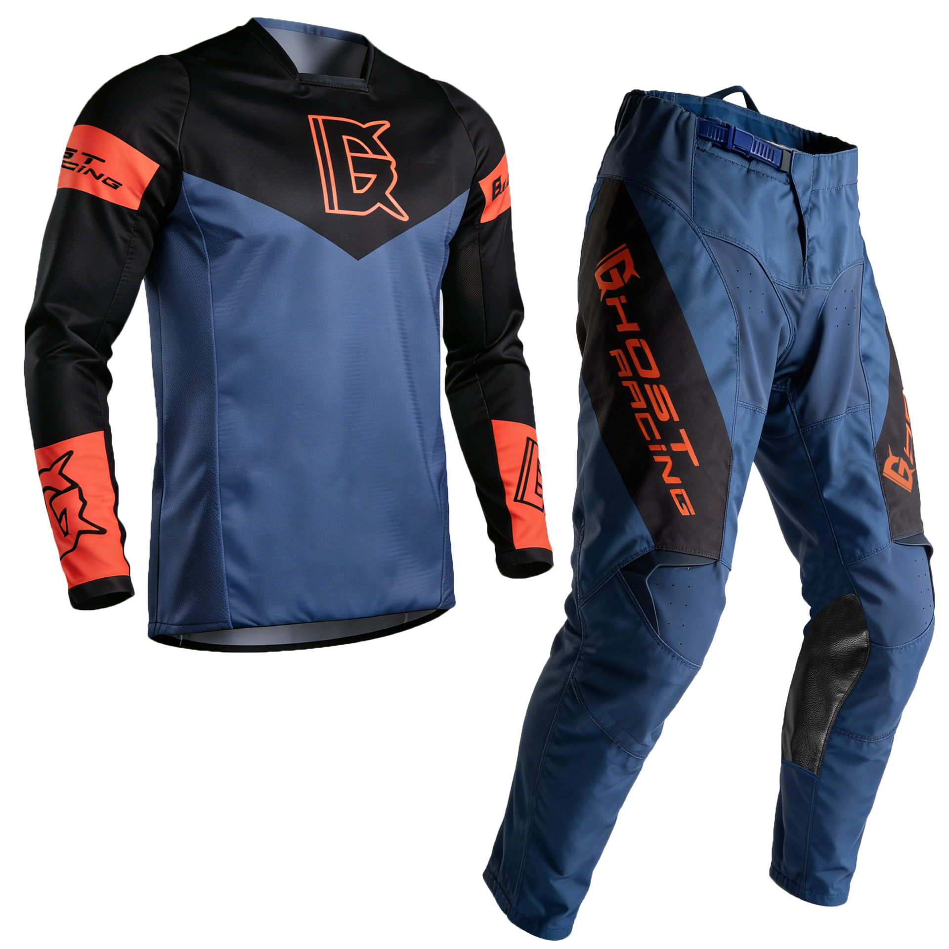 Motorcycle Off-Road Downhill Racing Suit, Breathable, Quick-Drying, Wear-Resistant, Anti-Fall Racing Suit, Men's Universal Sports Riding Suit