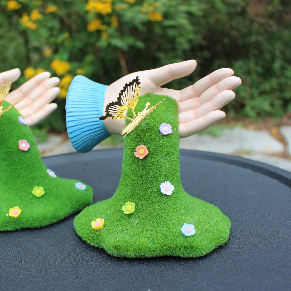  New Products Simulation Plants Trees Ornaments Outdoor Landscape Butterfly Movable Park Grass Decoration 