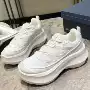 运动透气厚底增高小白鞋