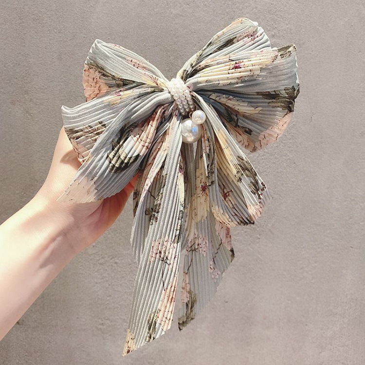 13珍珠碎花蝴蝶结