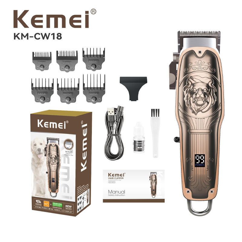 KEMEI nuevo perro máquina de afeitar de alta potencia Clipper gato afeitado artefacto eléctrico Clipper pelo Clipper