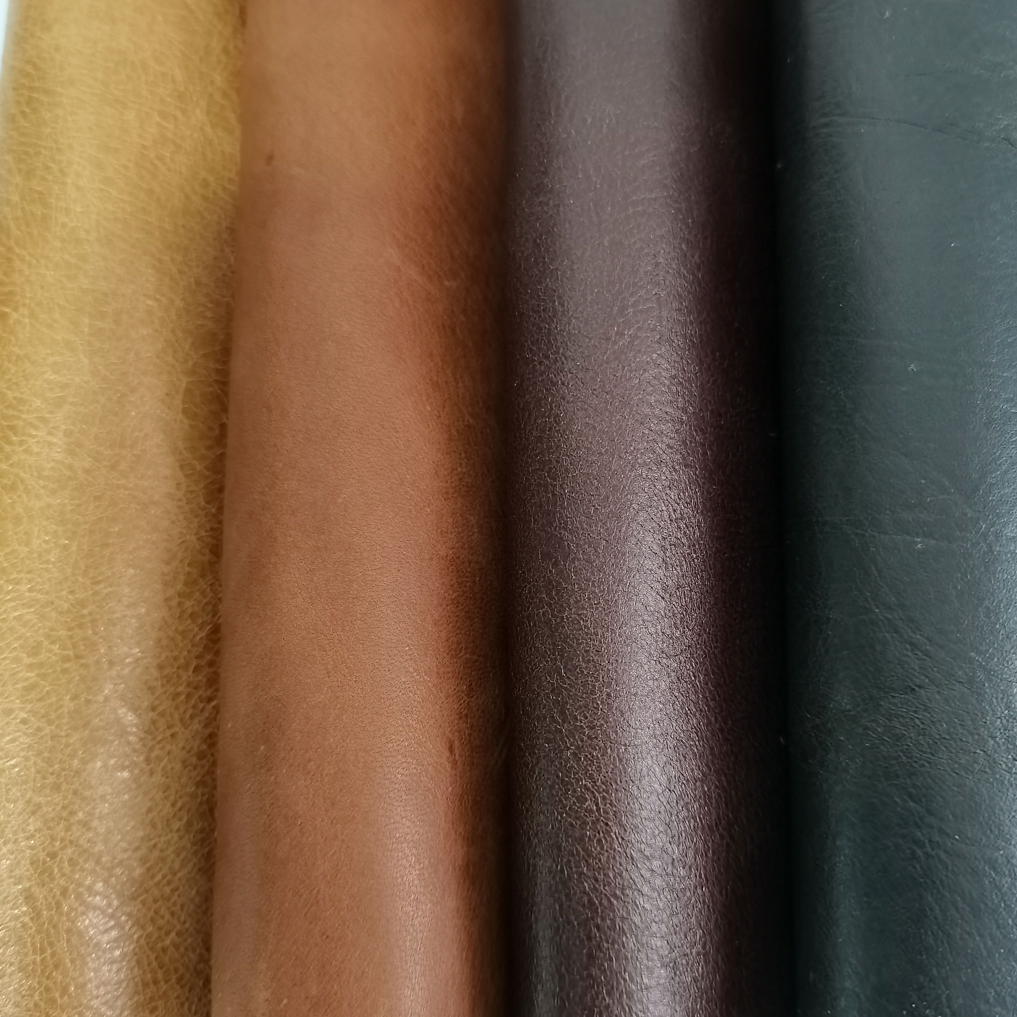 1mm棕色油蜡头层牛皮沙发皮料古装复古风服装影视座椅抱枕牛皮料