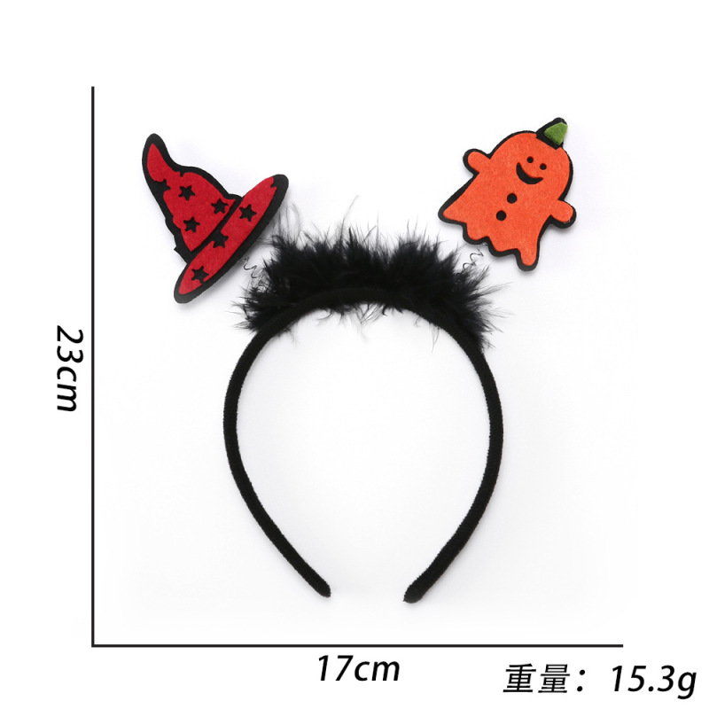 2025 クロスボーダー新ホット販売ハロウィンヘッドバンドヘアアクセサリー鬼祭りパーティーパーティー装飾ホリデー小道具頭飾り|undefined
