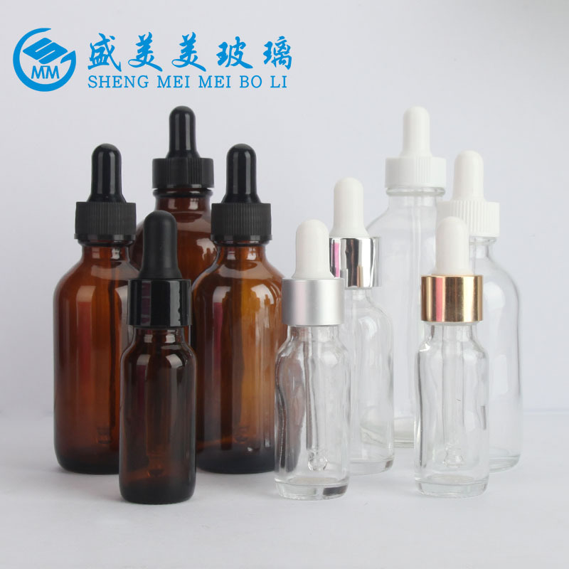 现货棕、茶色、透明色精油瓶5ml~100ml原液瓶、喷雾瓶、 精油瓶