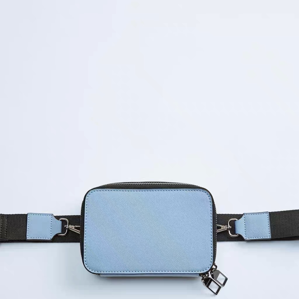 Men's Medium Pu Leather Solid Color Vintage Style Classic Style Square Zipper Fanny Pack display picture 8