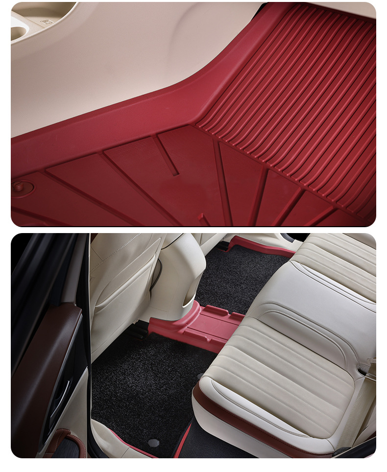 Suitable for All Tpe Ora Good Cat Lightning Cat Floor Mats, High-Edge Anti-Odor Injection Molded Car Floor Mats, Anti-Slip Trunk Mat