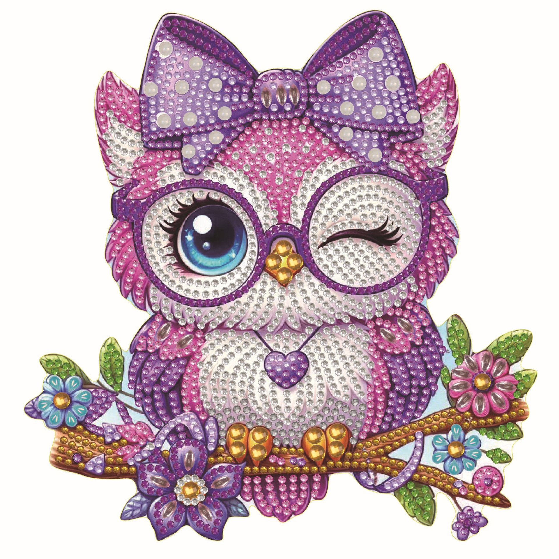 Pintura de diamantes 5D transfronteriza hecha a mano DIY, adorno de juguete de cartón tridimensional, dinosaurio de dibujos animados, pintura de diamantes para niños.