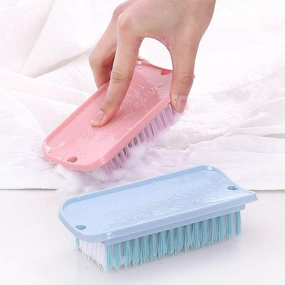 Multifunctional cleaning brush plastic soft hair laundry brush household plastic laundry brush shoe brush clothing brush wholesale