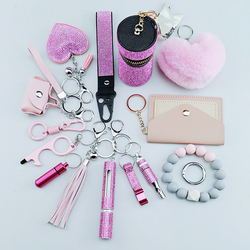 Amazon, Cross-Border Multi-Functional Self-Defense 15-Piece Keychain Set Amazon, Cross-Border Multi-Functional Self-Defense 15-Piece Keychain Set
