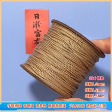 文玩无弹力手搓棉线棉绳亚麻色流苏尾穗子星月金刚菩提紫檀编织线