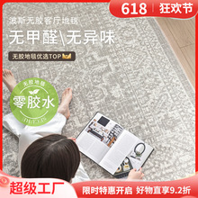无胶地毯客厅波斯复古防水抗污机织轻奢高级感沙发茶几地垫无甲醛