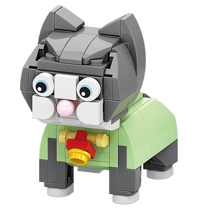 Bloques de construcción para niños Lego puzzle ensamblaje animal gato juguete mini granular regalo para niños image 5