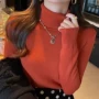 春秋高领冬季加厚毛衣