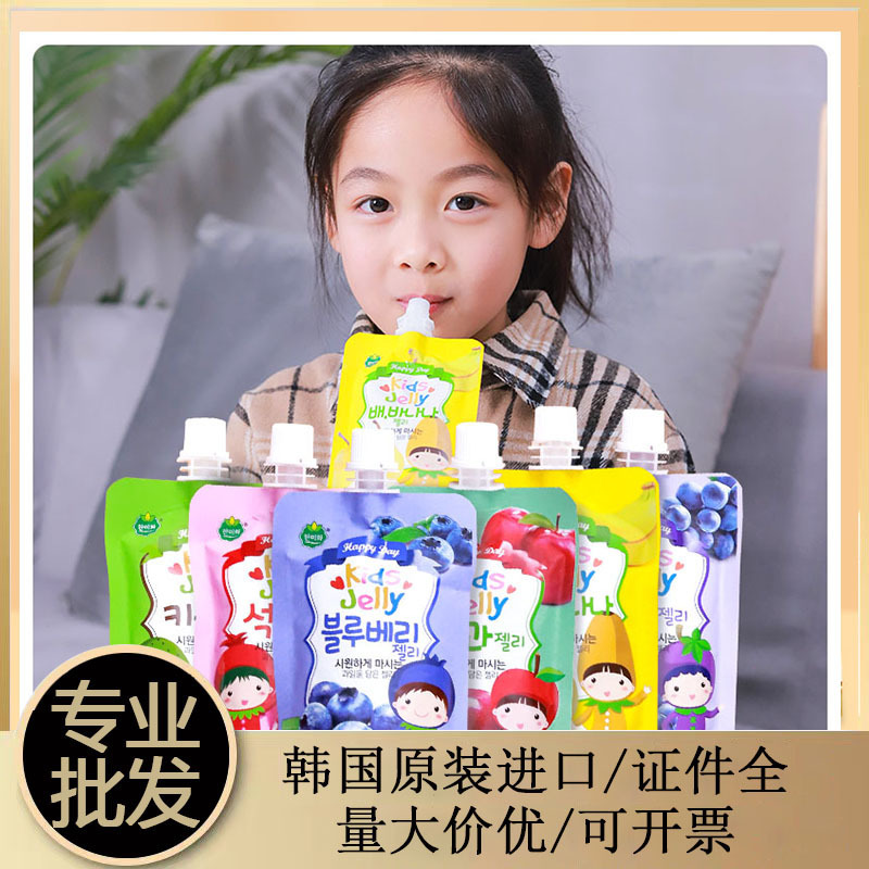 South Korea imported Han Meihe suction jelly children can absorb juice jelly fruit flavor suction jelly wholesale 120g South Korea imported Han Meihe suction jelly children can absorb juice jelly fruit flavor suction jelly wholesale 120g