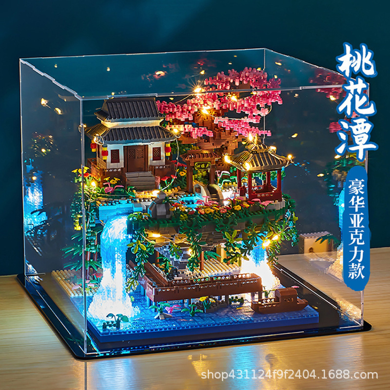 [large size] wonderland peach blossom pool + lighting + display box