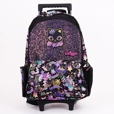 Mochila de tirón australiana de dibujos animados de gran capacidad, mochila de hombro para estudiantes de primaria y secundaria