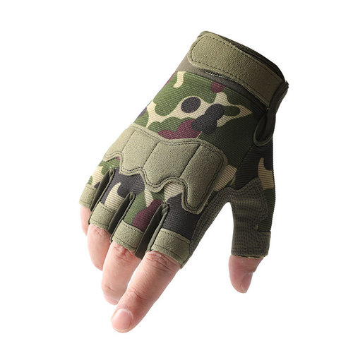 Tactical gloves for men and women 0108 half-finger military fans outdoor riding anti-cut fighting field training half-finger paratrooper gloves