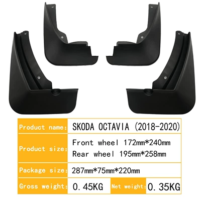 Applicable to Skoda Octavia 18-20 SKODA OCTAVIA car fender foreign trade for cross-border sales (Mudguard) - 18-20-octavia-skoda-octavia