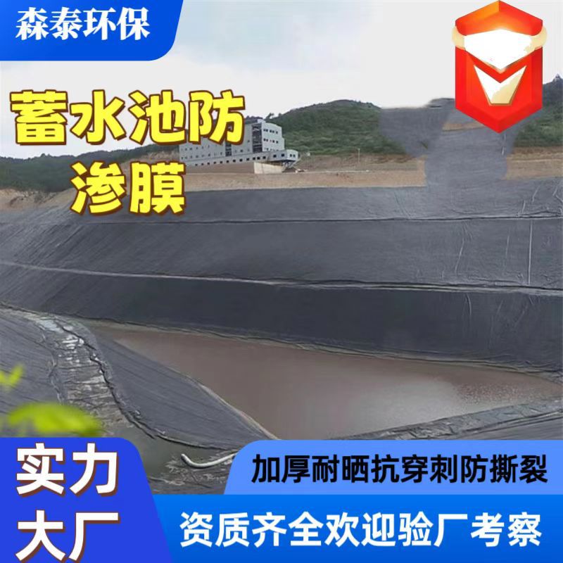 蓄水池土工膜0.8mm隔离防渗膜人工湖大型水库堤坝防漏水聚乙烯膜