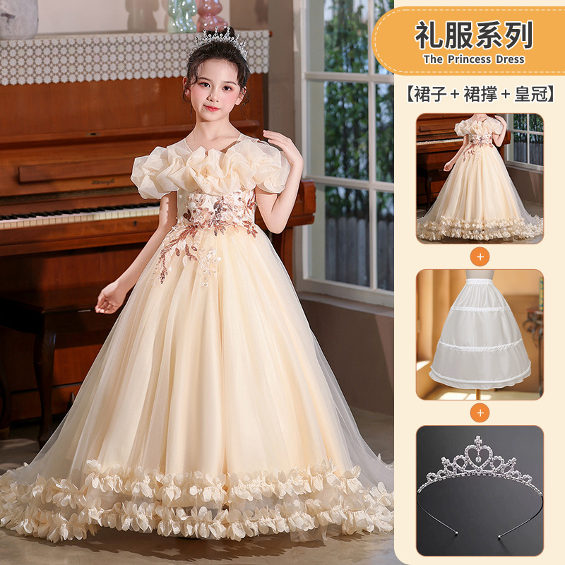 Falda de corona de champán