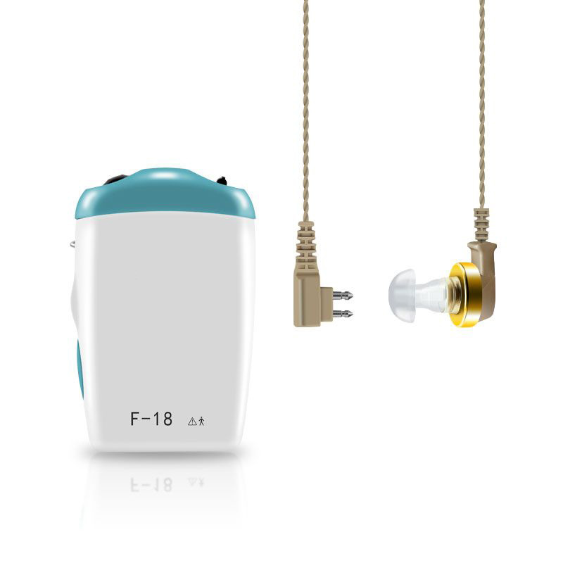 audífono de caja de batería para personas mayores sin ruido, pacientes auditivos de edad avanzada, sordera grave, espalda de los oídos