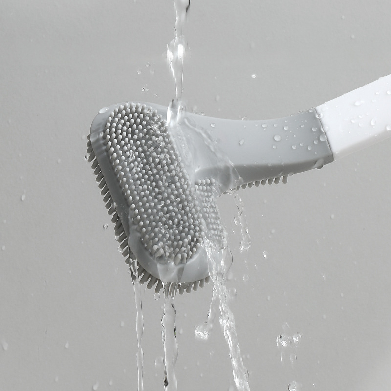 Barra desmontable de golf de goma suave cepillo de inodoro hogar multifunción cepillo de limpieza cepillo de inodoro sin ángulo muerto traje de cepillo de inodoro