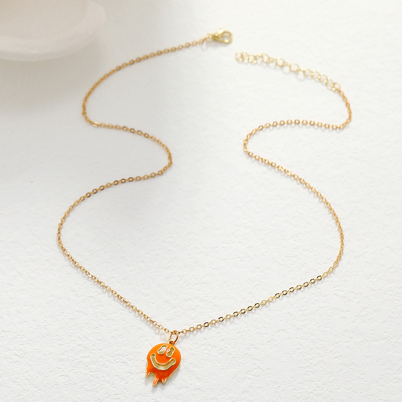 new fashion funny necklace hollow oil dripping ghost necklace