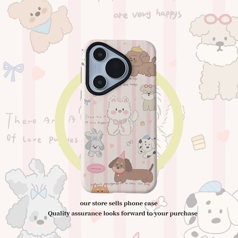 卷毛腊肠狗磁吸菲林二合一适用华为80小米手机壳保护套oppo/vivo|undefined