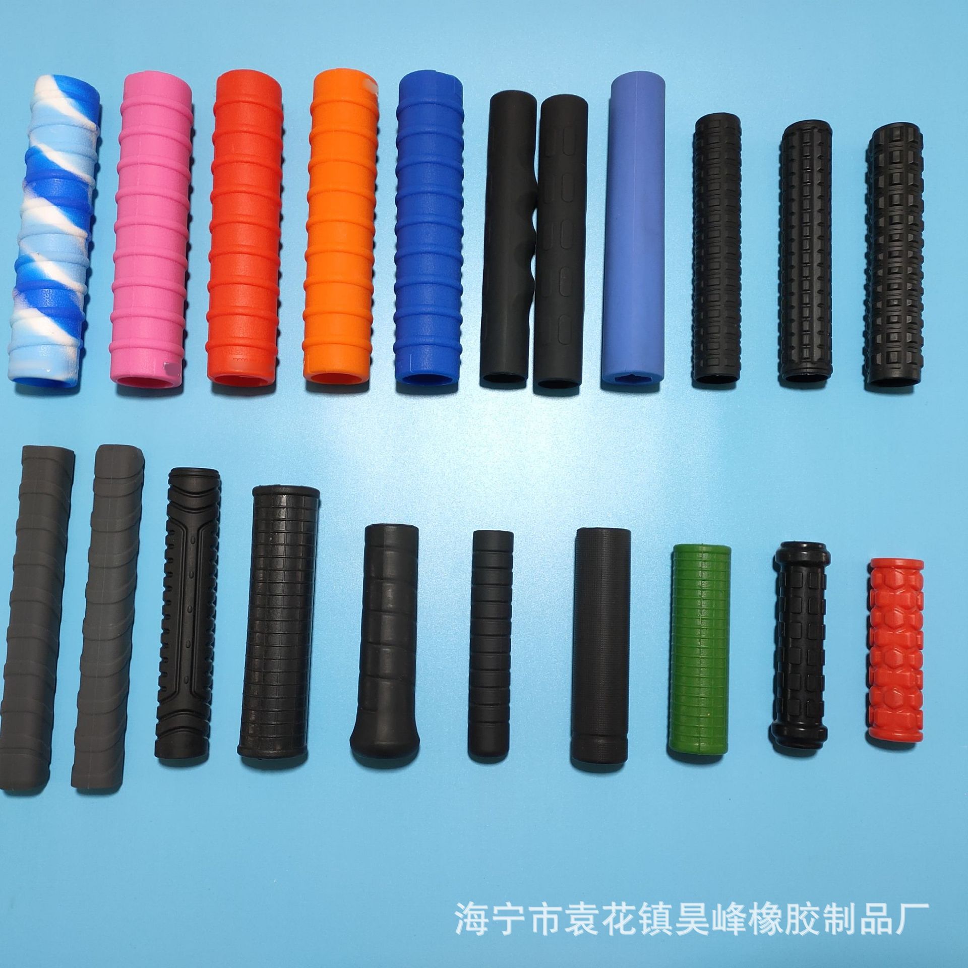 工厂批发不锈钢手柄套 304不锈钢握把套25mm孔径直通硅胶套