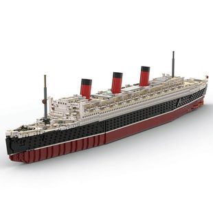 Building Blocks Cross-Border Moc-93208 1/325 Scale Queen Mary Is Compatible with 10294 4689 Particles