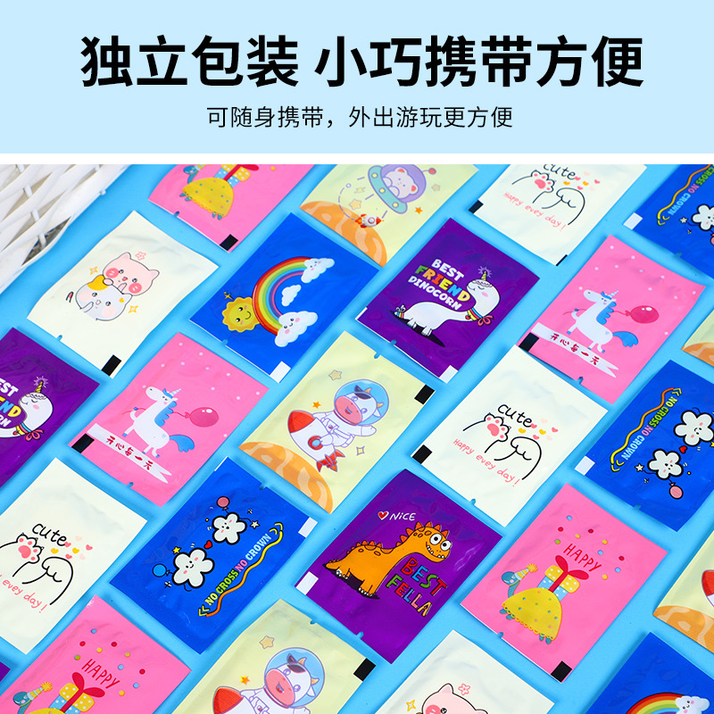 Children's disposable gloves, individually packaged, student dining food-grade PE, plastic transparent gloves for kids to paint