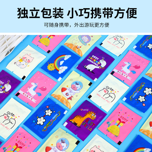 Children's disposable gloves, individually packaged, student dining food-grade PE, plastic transparent gloves for kids to paint