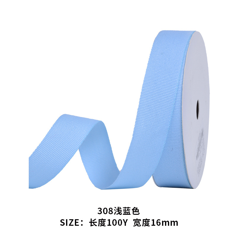 En stock al por mayor Yao Ming imitación algodón cinta 4 Especificaciones 27 colores accesorios de ropa caja de regalo embalaje liso imitación algodón cinta