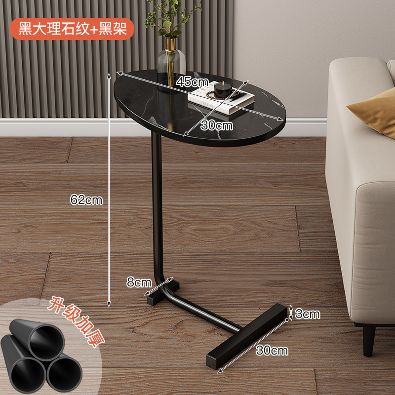 Luz de lujo lado pequeño apartamento sala de estar sofá mini mesa de café dormitorio moderno simple almacenamiento rack mesa móvil