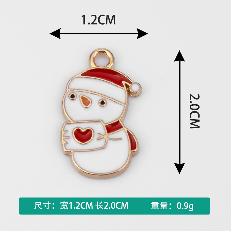 卡通圣诞节系列滴油点钻项链手链吊坠小挂件批发创意饰品diy配件|undefined