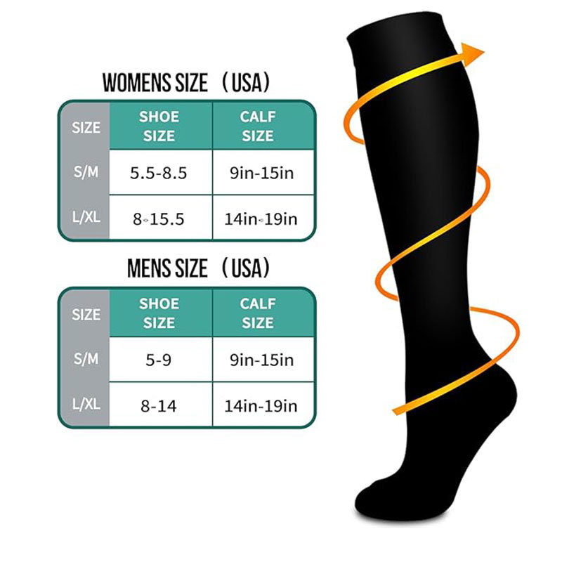 2025d Per Sport Calzini a Compressione Lunga per Polpacci da Ciclismo e Gambe Dimagranti_voghion.com